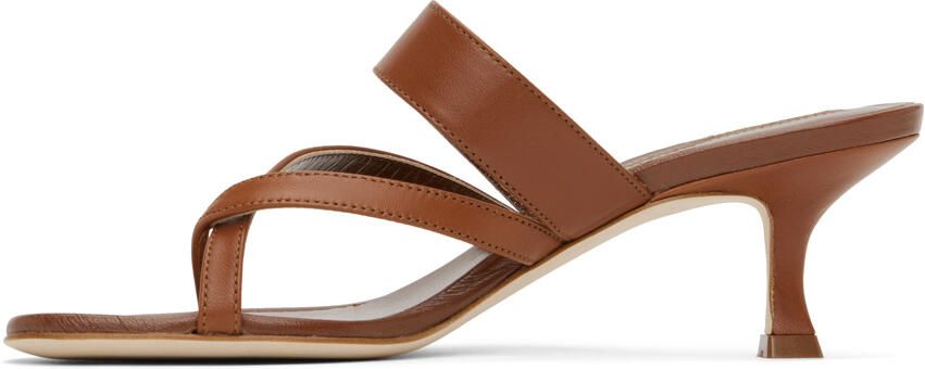 Manolo Blahnik Brown Susa Sandals - Picture 3