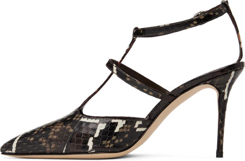 Manolo Blahnik Brown Zinas Heels - Picture 3
