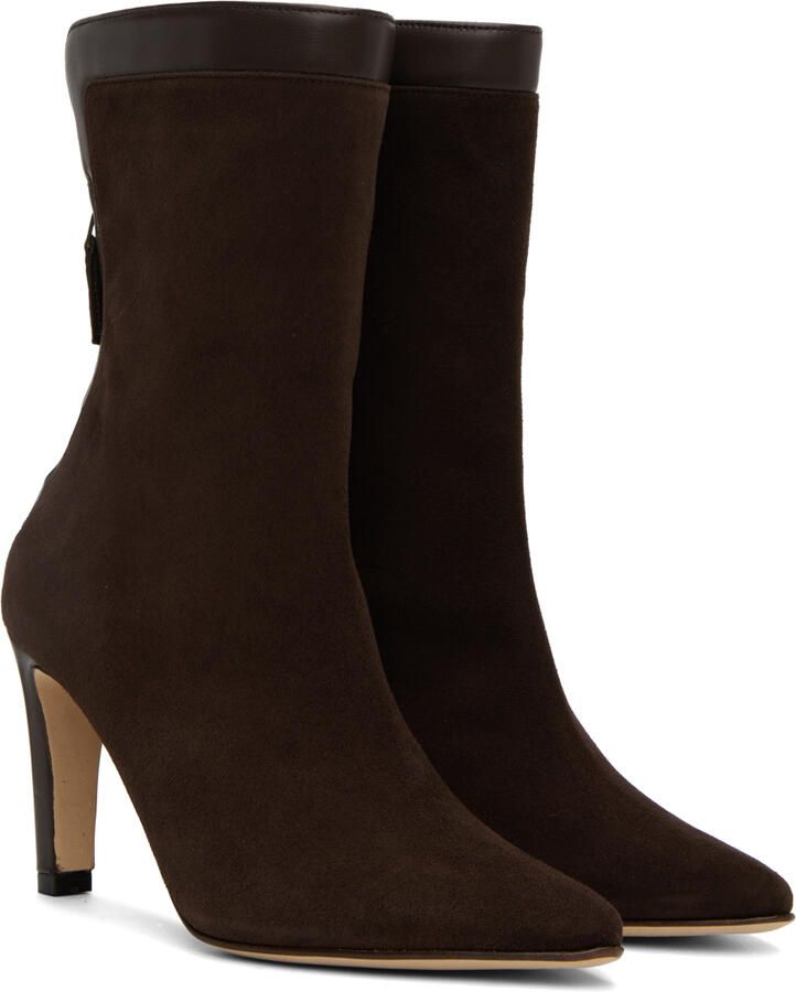 Manolo Blahnik Brown Zufapla Boots - Picture 3