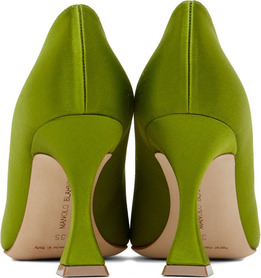 Manolo Blahnik Green Fabetapump Heels