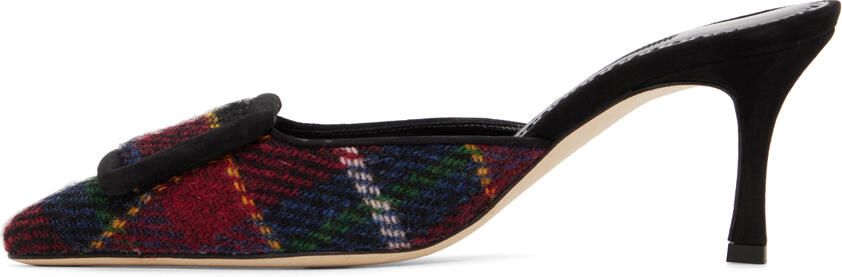 Manolo Blahnik Multicolor Maysale Mules - Picture 3