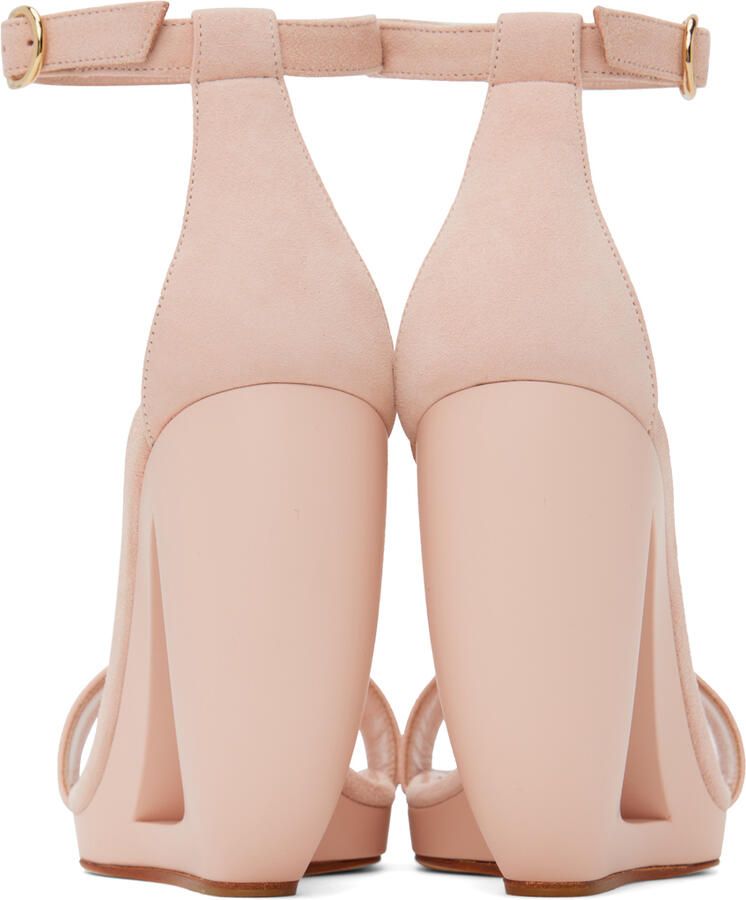 Manolo Blahnik Pink Rocar Sandals - Picture 3