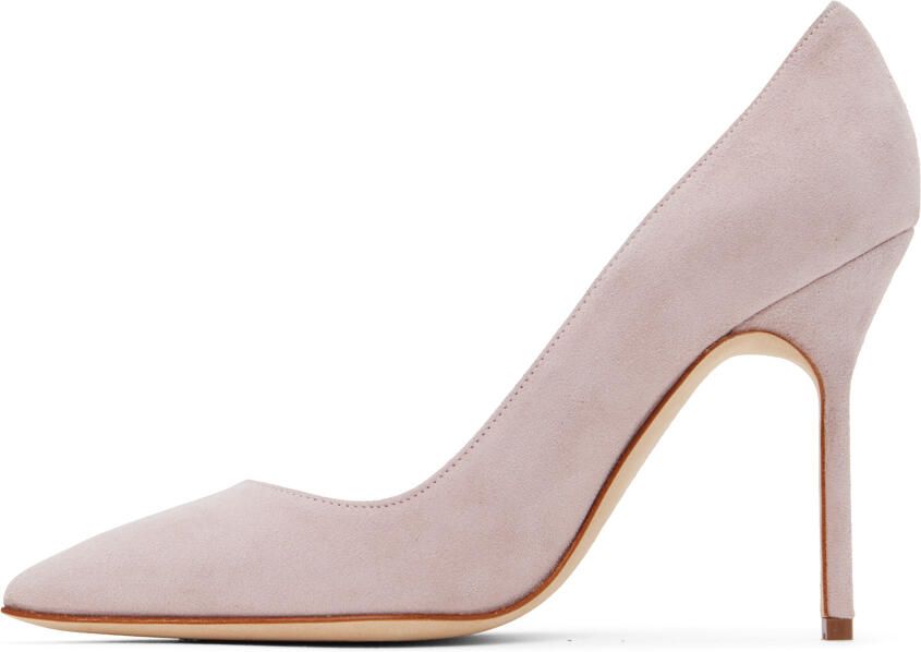 Manolo Blahnik Purple Tora Heels - Picture 3