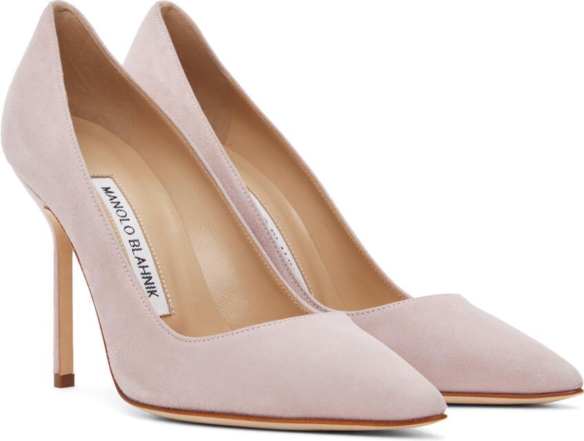 Manolo Blahnik Purple Tora Heels - Picture 2