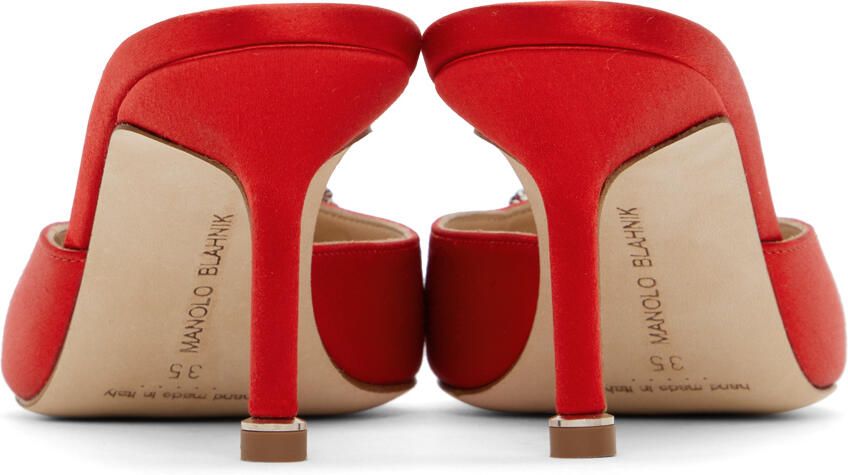 Manolo Blahnik Red Hangisimu Heels