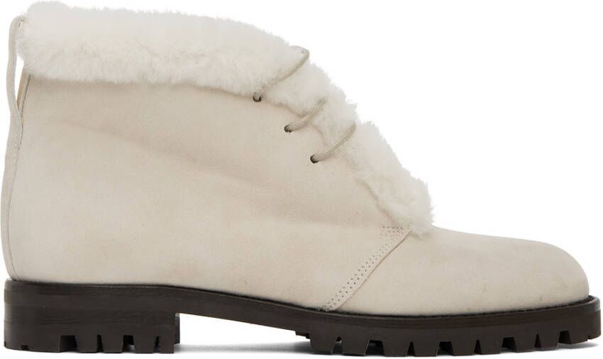 Manolo Blahnik Off-White Mircus Boots - Picture 5