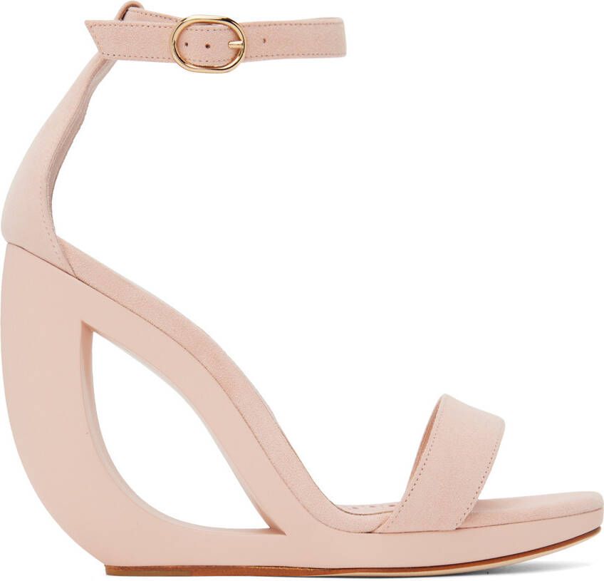 Manolo Blahnik Pink Rocar Sandals - Picture 5