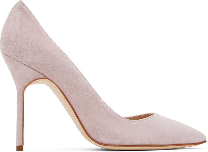 Manolo Blahnik Purple Tora Heels - Picture 5