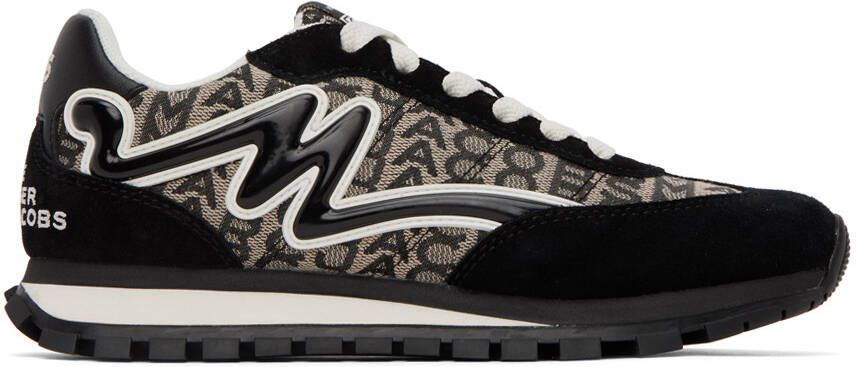 Marc Jacobs Black & White 'The Monogram Jogger' Sneakers - Picture 5