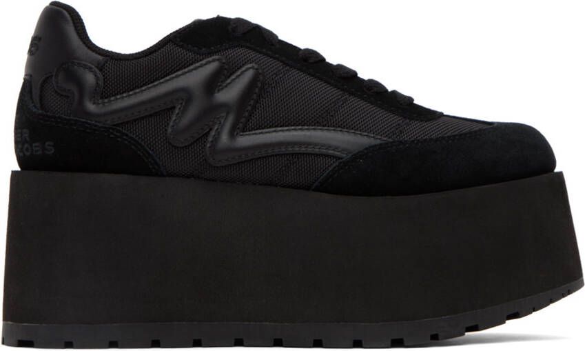 Marc Jacobs Black 'The Platform Jogger' Sneakers - Picture 4