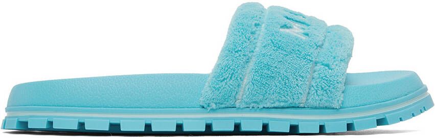 Marc Jacobs Blue 'The Terry Slide' Sandals - Picture 5