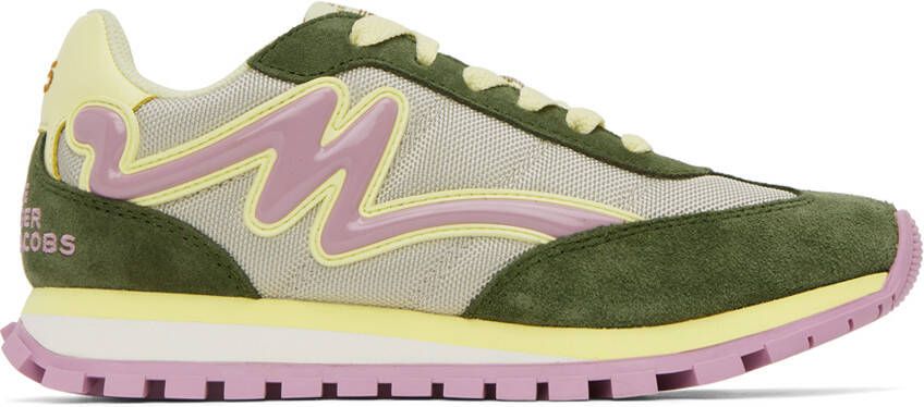 Marc Jacobs Green & Pink 'The Jogger' Sneakers
