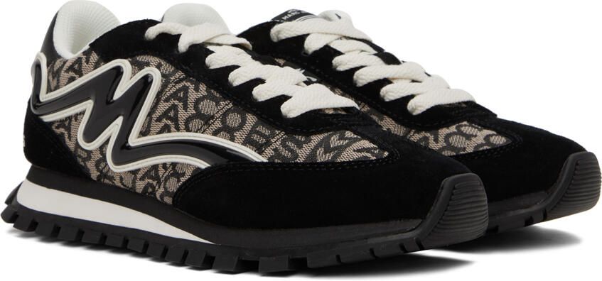 Marc Jacobs Black & White 'The Monogram Jogger' Sneakers - Picture 2