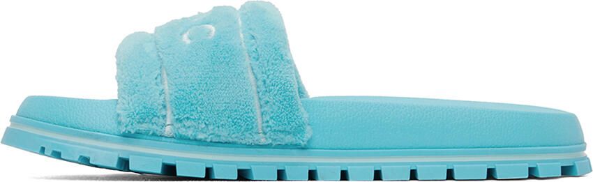Marc Jacobs Blue 'The Terry Slide' Sandals - Picture 4