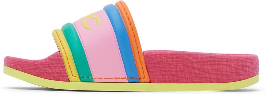 Marc Jacobs Kids Pink Rubber Slides - Picture 2