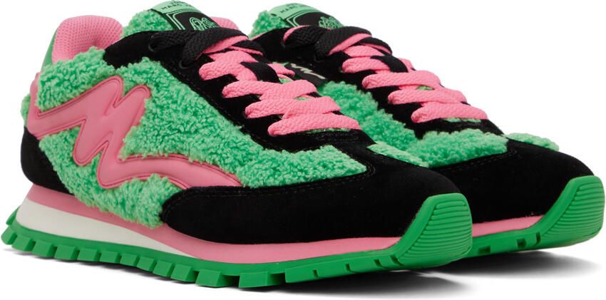 Marc Jacobs Pink & Green 'The Teddy Jogger' Sneakers - Picture 2