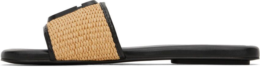 Marc Jacobs Tan & Black 'The J Marc' Sandals - Picture 3