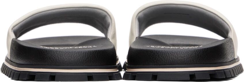 Marc Jacobs White 'The Leather Slide' Sandals - Picture 4