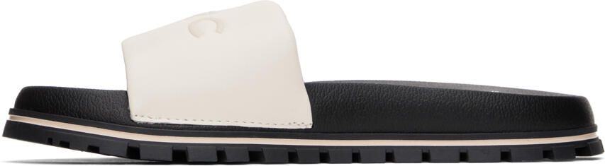 Marc Jacobs White 'The Leather Slide' Sandals - Picture 11