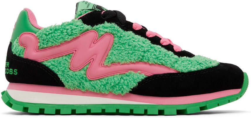 Marc Jacobs Pink & Green 'The Teddy Jogger' Sneakers - Picture 5