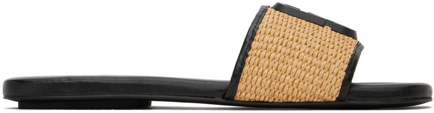 Marc Jacobs Tan & Black 'The J Marc' Sandals - Picture 4