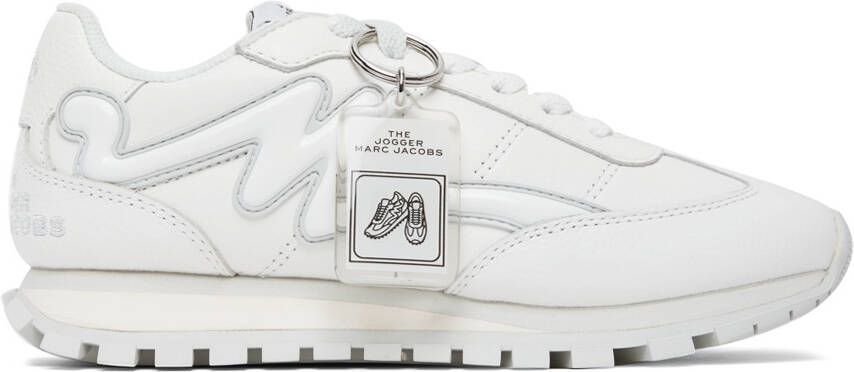 Marc Jacobs White 'The Leather Jogger' Sneakers - Picture 5