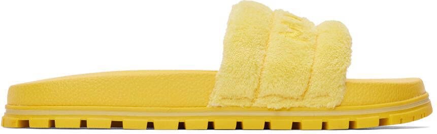 Marc Jacobs Yellow 'The Terry Slide' Sandals