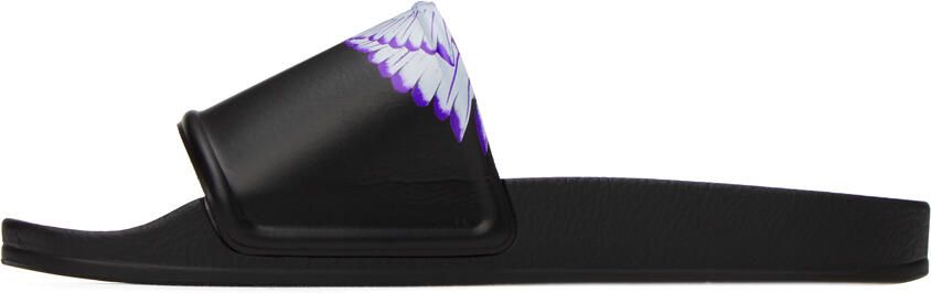 Marcelo Burlon County of Milan Black Icon Wings Sandals - Picture 3