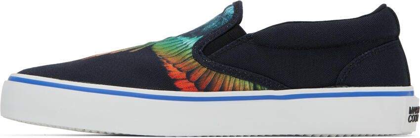 Marcelo Burlon County of Milan Black Icon Wings Slip-On Sneakers - Picture 3