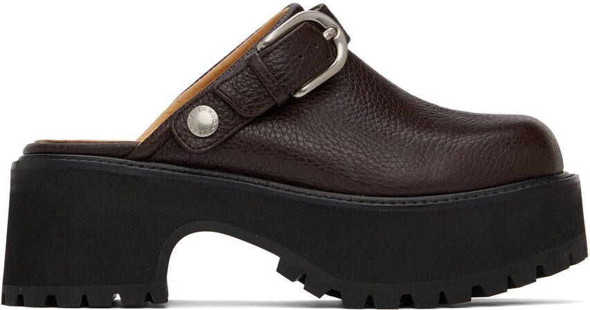 Marge Sherwood Brown 70's Clogs - Picture 5