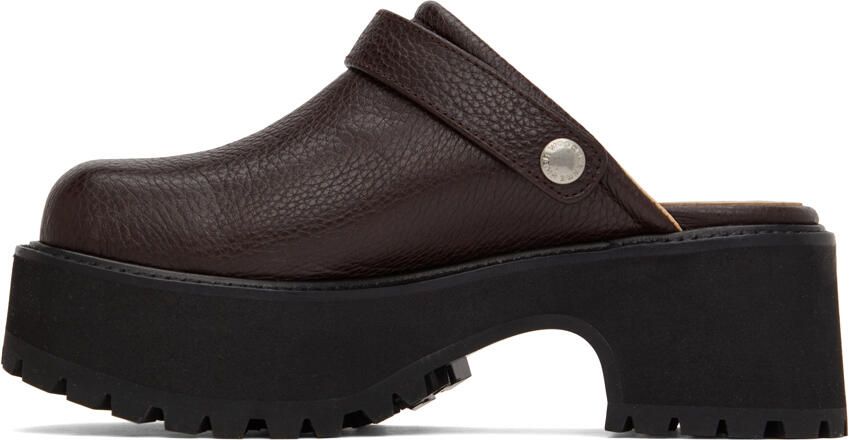 Marge Sherwood Brown 70's Clogs - Picture 3