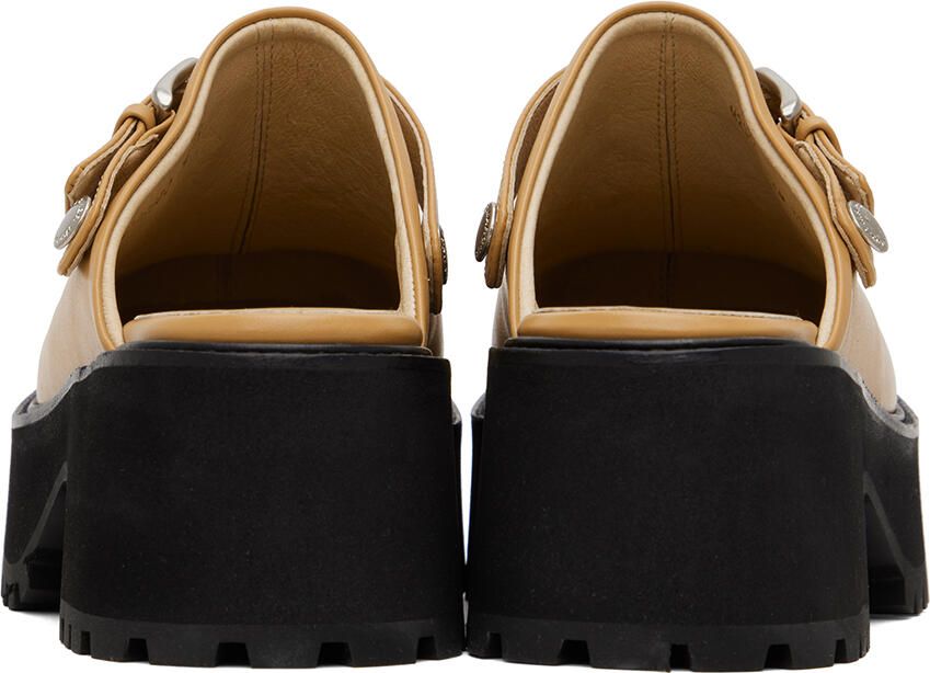 Marge Sherwood Tan 70's Clogs