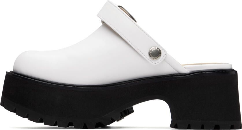 Marge Sherwood White 70's Clogs - Picture 2
