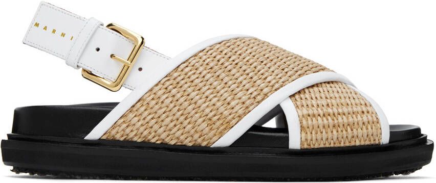 Marni Beige Fussbett Sandals - Picture 5