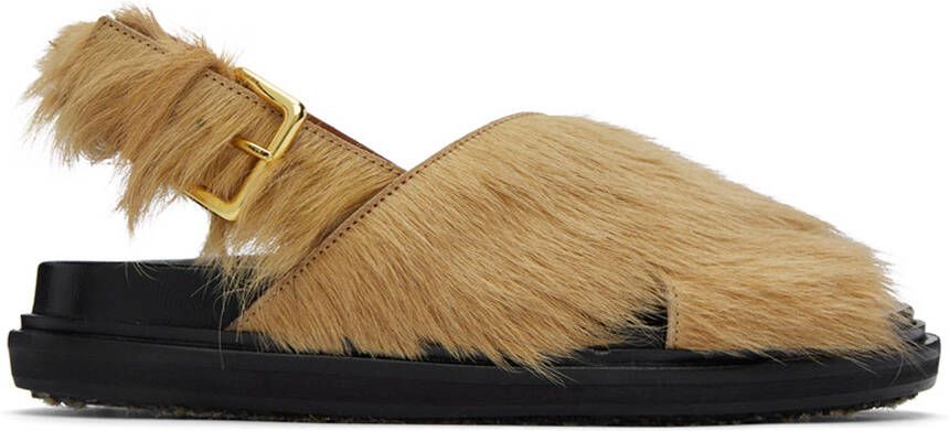 Marni Beige Fussbett Sandals - Picture 2