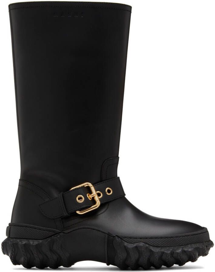 Marni Black Buckle Army Boot - Picture 5