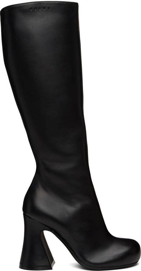 Marni Black Chunky Boots - Picture 5