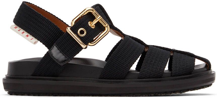 Marni Black Fisherman Sandals - Picture 3