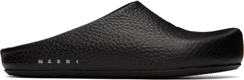 Marni Black Fussbett Sabot Loafers