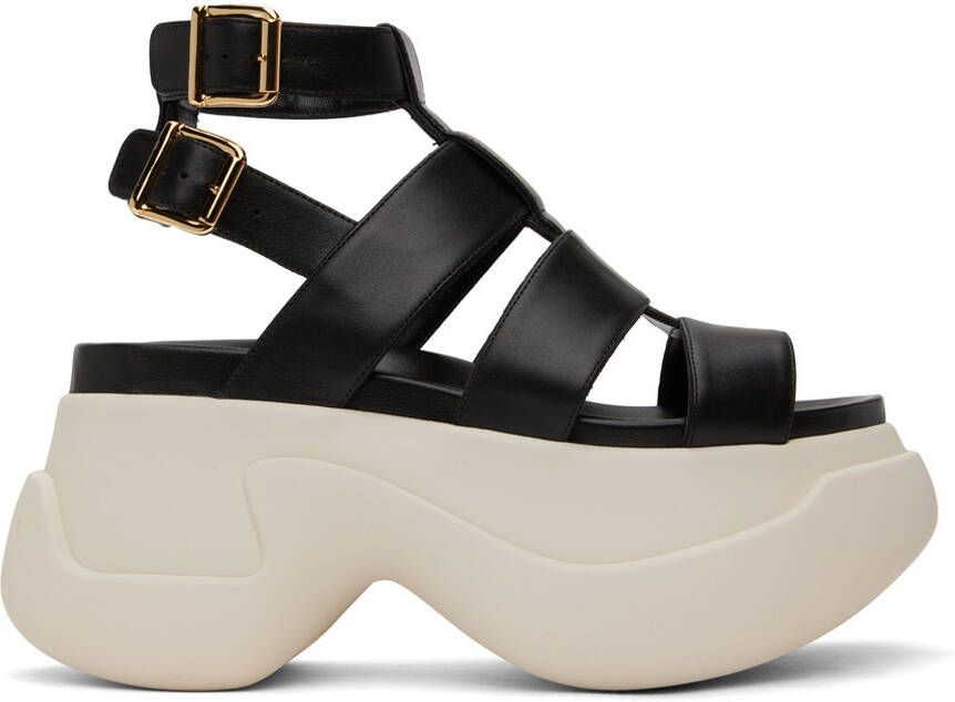 Marni Black Gladiator Platform Sandals - Picture 4