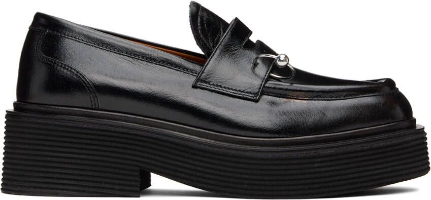 Marni Black Piercing Loafers - Picture 5