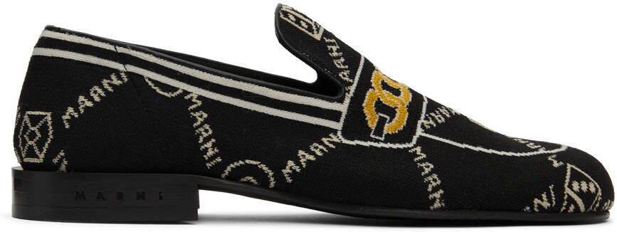 Marni Black Trompe L'œil Loafers