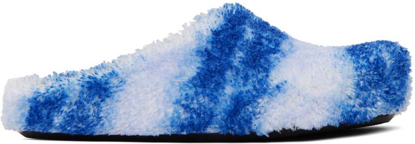 Marni Blue Fussbet Sabot Loafers - Picture 5