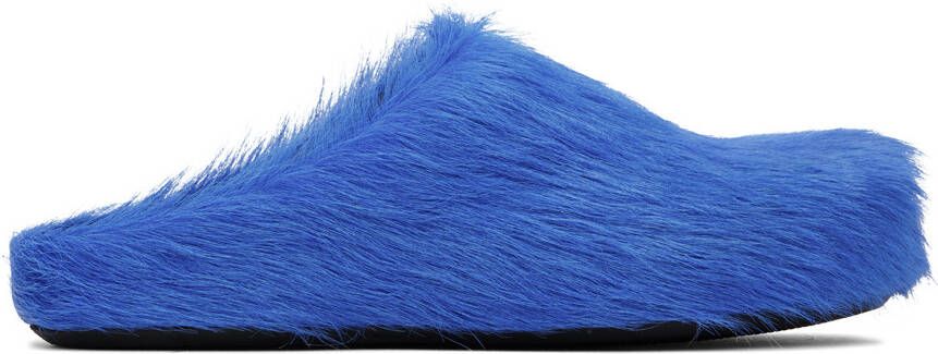 Marni Blue Fussbett Sabot Loafers - Picture 5