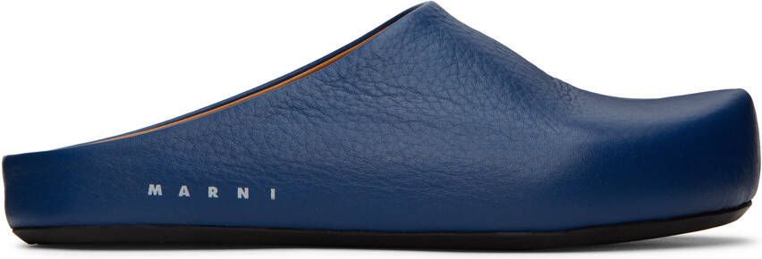 Marni Blue Fussbett Sabot Loafers - Picture 5