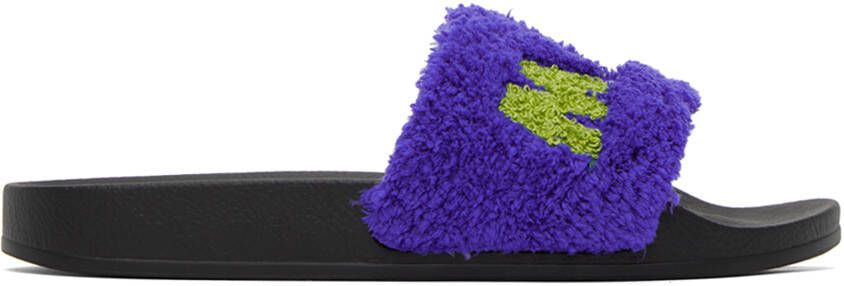 Marni Blue Logo Sandals