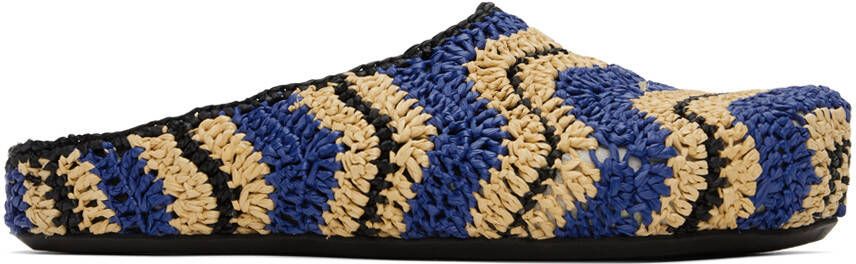 Marni Blue No Vacancy Inn Edition Fussbett Loafers - Picture 5