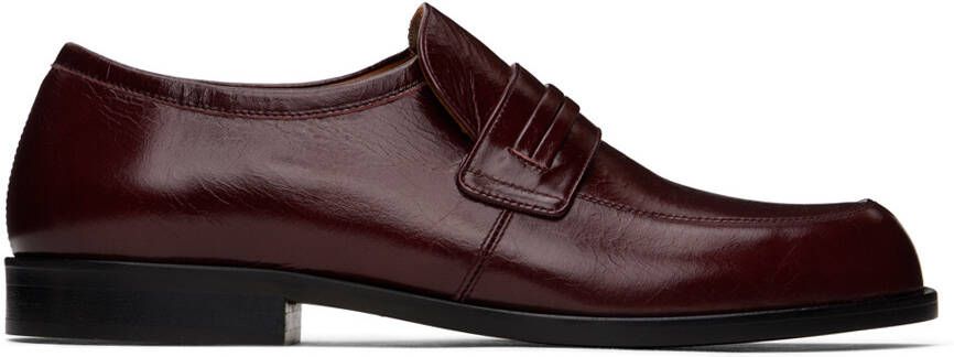 Marni Brown Crinkled Loafers - Picture 5