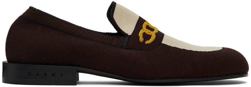 Marni Brown Trompe L'œil Loafers