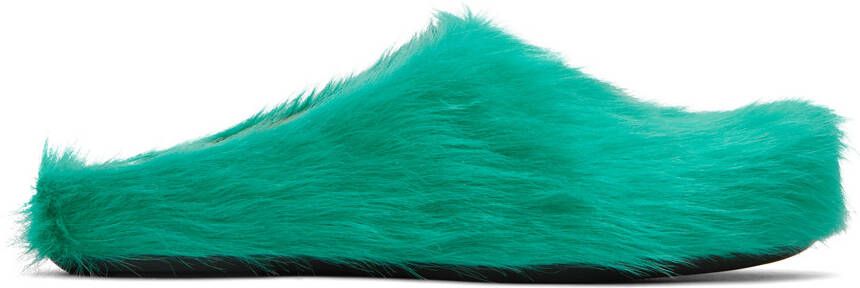 Marni Green Fussbett Sabot Loafers - Picture 5